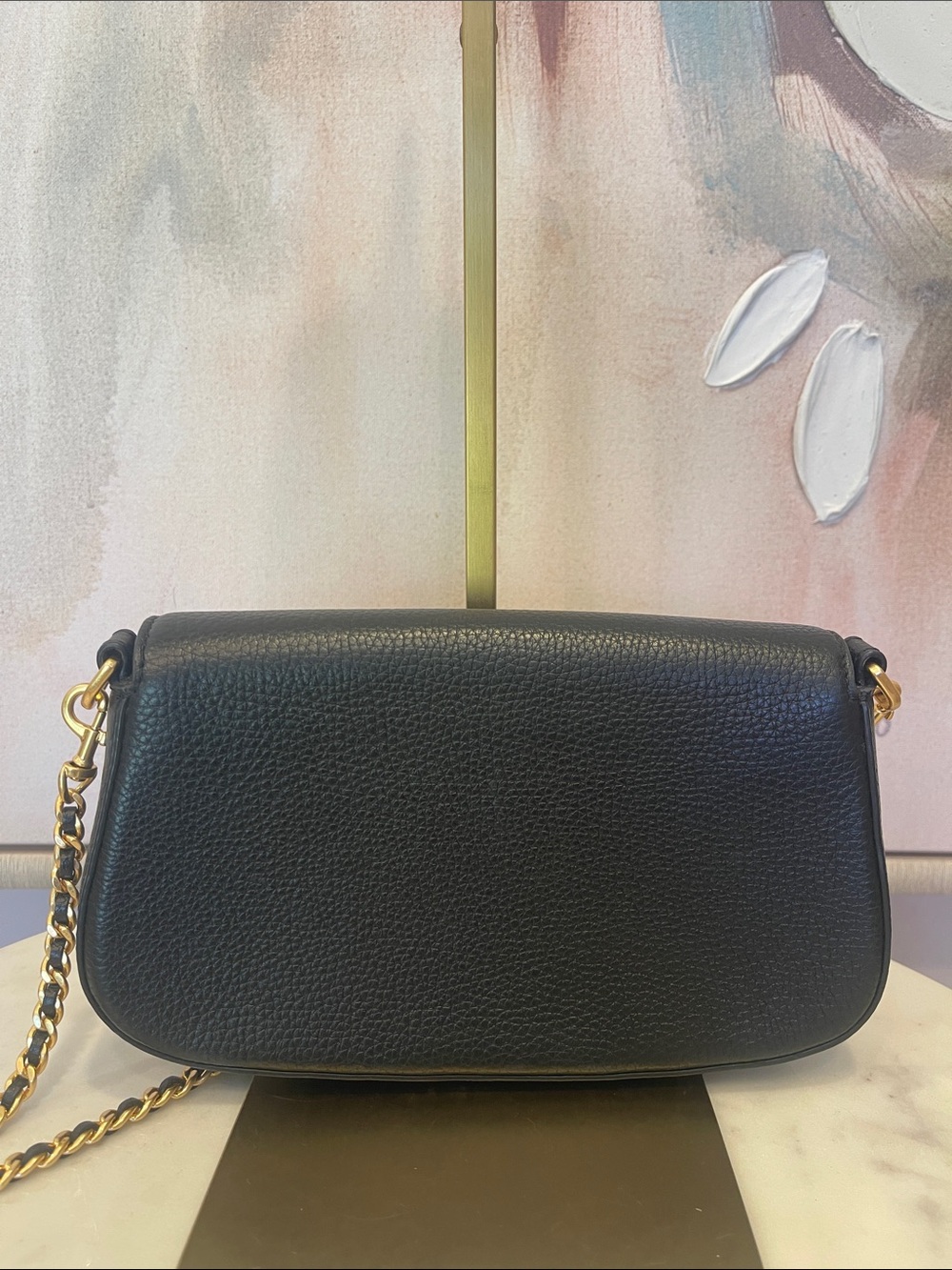 Tory Burch Black Britten Pebbled Leather Crossbody with Gold Hardware - Picture 2 of 6
